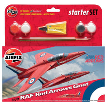 Load image into Gallery viewer, Airfix - 1:72 RAF Red Arrows Gnat - Starter Set