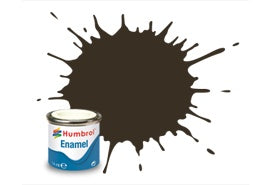 Humbrol Enamel - No 10 Service Brown - Gloss - Tinlet (14ml) - AA0117