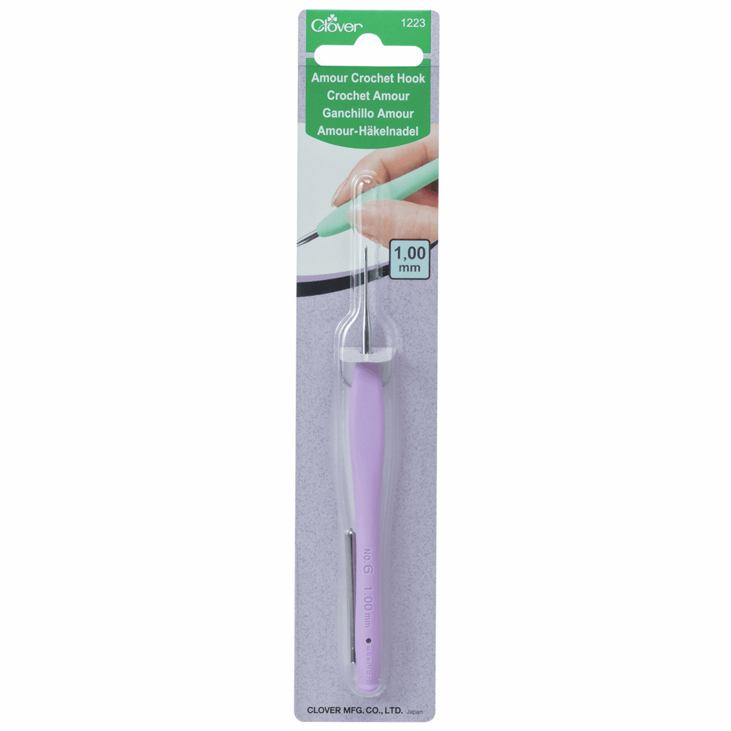 Clover Amour Crochet Hook - 1.00mm