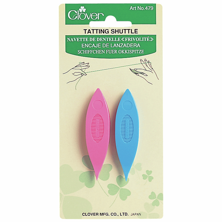 Clover Tatting Shuttle Pink/Blue