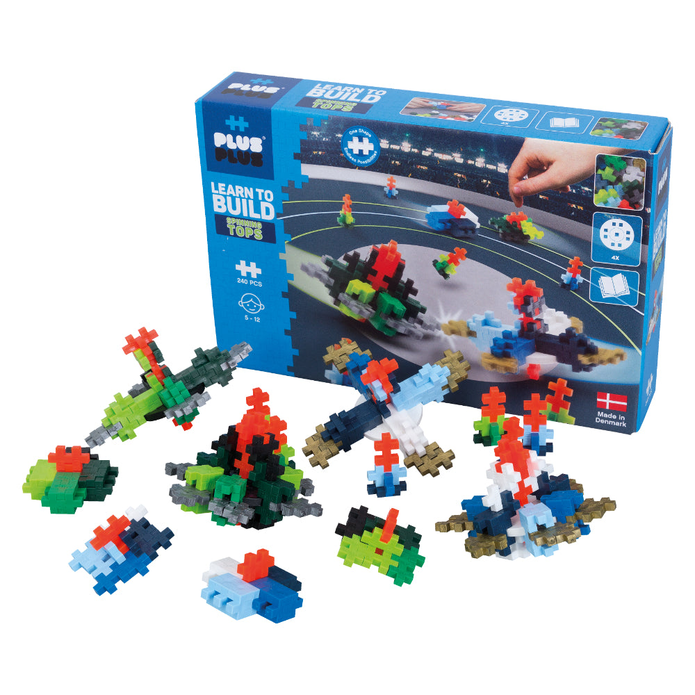 Plus Plus - Spinning Tops Learn to Build 240pcs