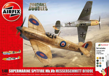 Load image into Gallery viewer, Airfix - Spitfire Mk.Ia Messerschmitt Bf109E-4 Dogfight Double Gift Set
