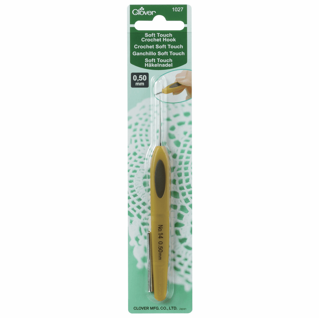 Clover Soft Touch Crochet Hook - 0.50mm