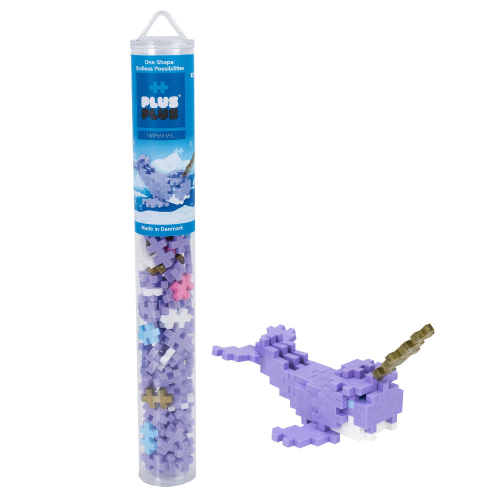 Plus Plus Tube (100pcs) Narwhale