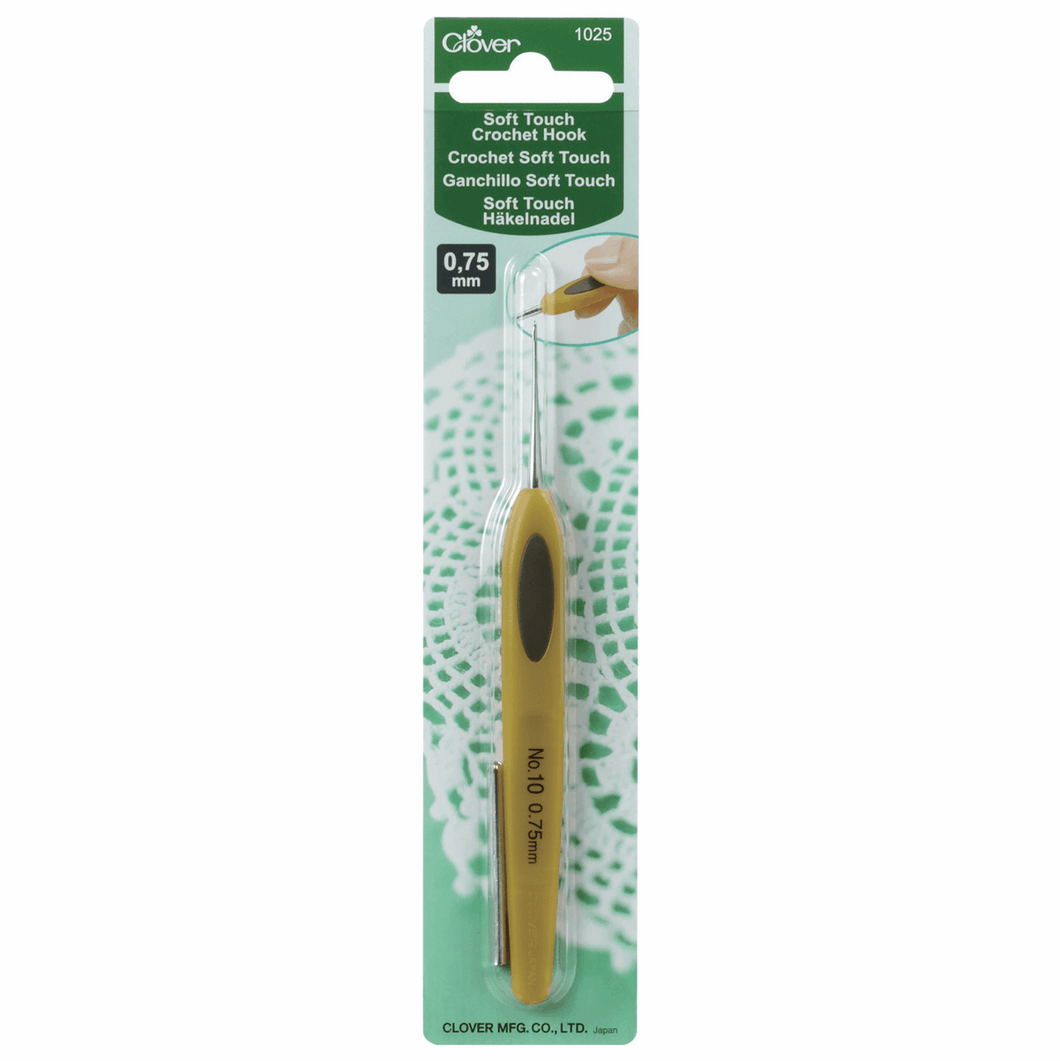 Clover Soft Touch Crochet Hook - 0.75mm