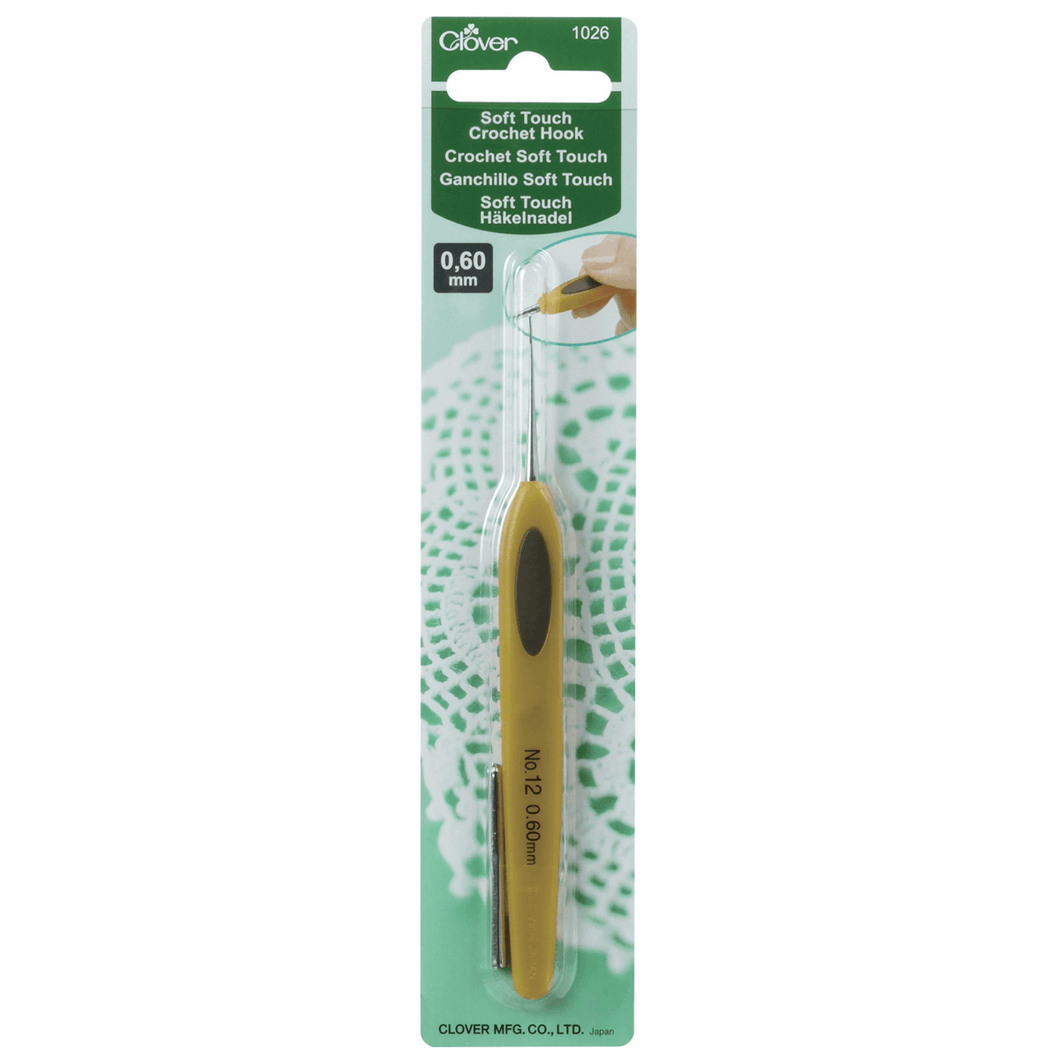 Clover Soft Touch Crochet Hook - 0.60mm